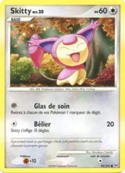 Skitty — carte 93 de l’extension Platine