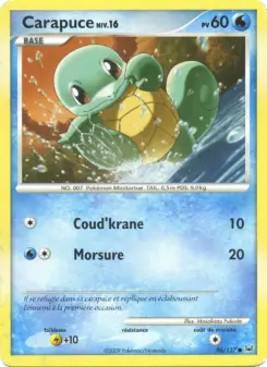Carapuce — carte 96 de l’extension Platine