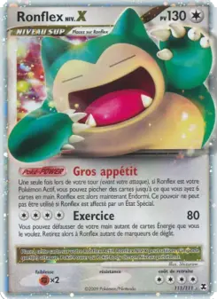 Ronflex Niv. X — carte 111 de l’extension Rivaux Émergeants