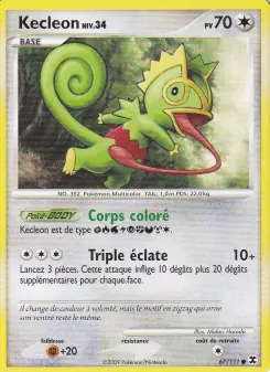 Kecleon Niv. 34 — carte 67 de l’extension Rivaux Émergeants