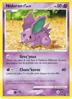 Nidoran♂ Niv. 9 — carte 72 de l’extension Rivaux Émergeants
