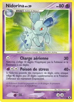 Nidorina Niv. 29 — carte 73 de l’extension Rivaux Émergeants