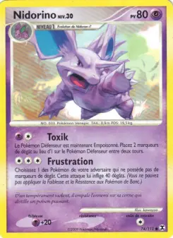 Nidorino Niv. 30 — carte 74 de l’extension Rivaux Émergeants