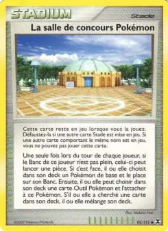 La salle de concours Pokémon — carte 93 de l’extension Rivaux Émergeants