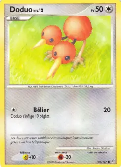 Doduo — carte 102 de l’extension Vainqueurs Suprêmes