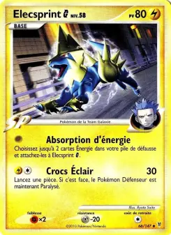 Élecsprint — carte 66 de l’extension Vainqueurs Suprêmes