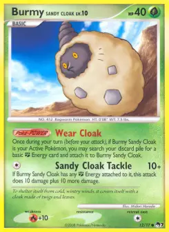 Burmy Sandy Cloak — carte 12 de l’extension POP Série 7