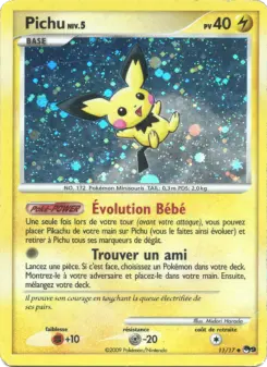 Pichu — carte 11 de l’extension POP Série 9