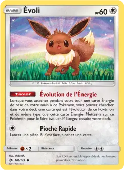Évoli — carte 101 de l’extension Soleil et Lune