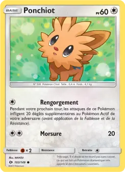 Ponchiot — carte 103 de l’extension Soleil et Lune