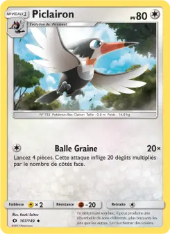 Piclairon — carte 107 de l’extension Soleil et Lune