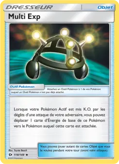 Multi Exp — carte 118 de l’extension Soleil et Lune
