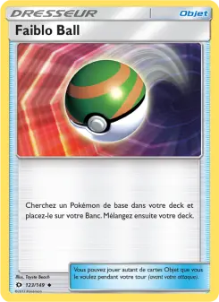Faiblo Ball — carte 123 de l’extension Soleil et Lune
