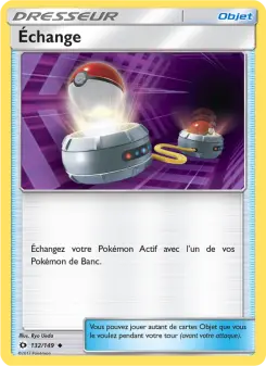 Échange — carte 132 de l’extension Soleil et Lune