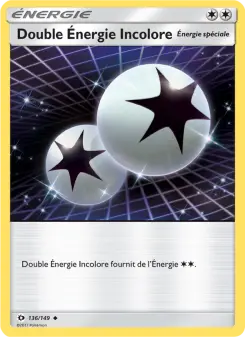 Double Énergie Incolore — carte 136 de l’extension Soleil et Lune
