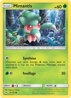 Mimantis — carte 14 de l’extension Soleil et Lune