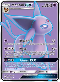 Mentali GX — carte 140 de l’extension Soleil et Lune