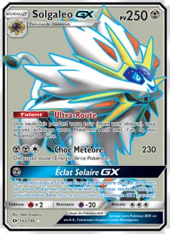 Solgaleo GX — carte 143 de l’extension Soleil et Lune