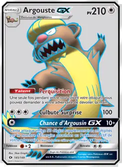 Argouste GX — carte 145 de l’extension Soleil et Lune
