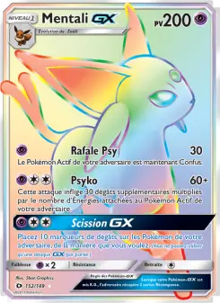 Mentali GX — carte 152 de l’extension Soleil et Lune