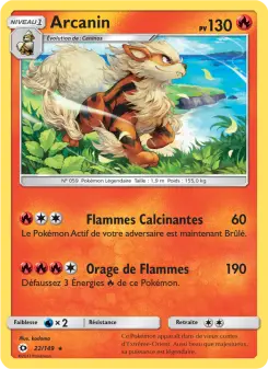 Arcanin — carte 22 de l’extension Soleil et Lune