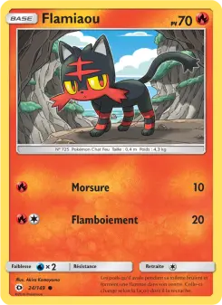 Flamiaou — carte 24 de l’extension Soleil et Lune