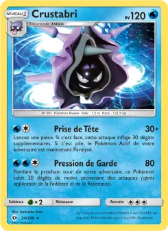 Crustabri — carte 34 de l’extension Soleil et Lune