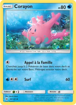 Corayon — carte 36 de l’extension Soleil et Lune