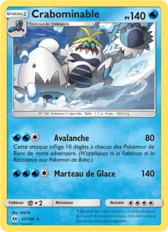 Crabominable — carte 43 de l’extension Soleil et Lune