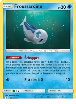 Froussardine — carte 44 de l’extension Soleil et Lune