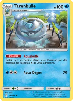 Tarenbulle — carte 46 de l’extension Soleil et Lune