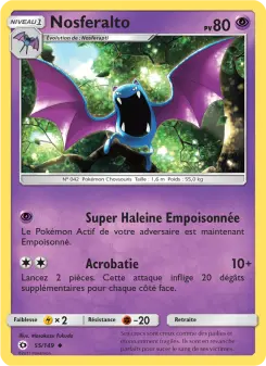 Nosferalto — carte 55 de l’extension Soleil et Lune