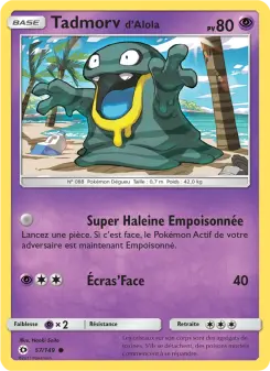 Tadmorv d’Alola — carte 57 de l’extension Soleil et Lune