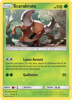 Scarabrute — carte 6 de l’extension Soleil et Lune
