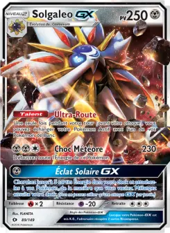 Solgaleo GX — carte 89 de l’extension Soleil et Lune