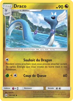 Draco — carte 95 de l’extension Soleil et Lune