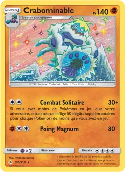 Crabominable — carte 105 de l’extension Alliance Infaillible
