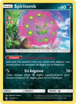 Spiritomb — carte 112 de l’extension Alliance Infaillible