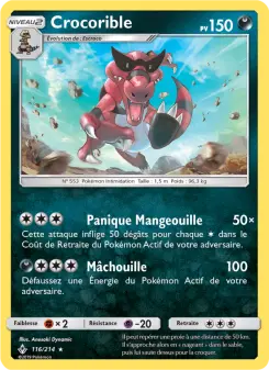 Crocorible — carte 116 de l’extension Alliance Infaillible