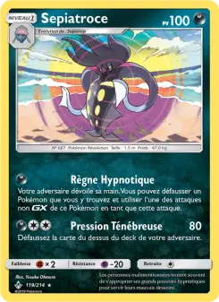 Sepiatroce — carte 119 de l’extension Alliance Infaillible