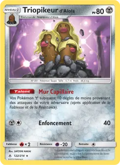Triopikeur d’Alola — carte 122 de l’extension Alliance Infaillible