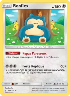 Ronflex — carte 158 de l’extension Alliance Infaillible
