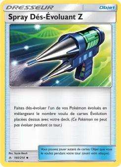 Spray Dés-Évoluant Z — carte 166 de l’extension Alliance Infaillible