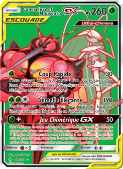 Cancrelove et Mouscoto GX — carte 191 de l’extension Alliance Infaillible