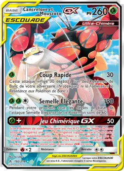 Cancrelove et Mouscoto GX — carte 192 de l’extension Alliance Infaillible