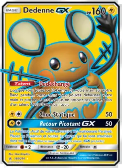 Dedenne GX — carte 195 de l’extension Alliance Infaillible