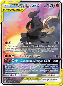 Marshadow et Mackogneur GX — carte 199 de l’extension Alliance Infaillible