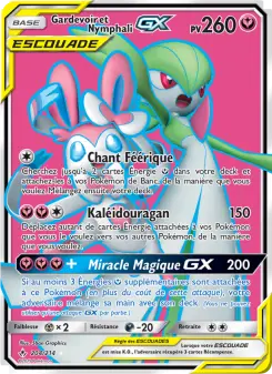 Gardevoir et Nymphali GX — carte 204 de l’extension Alliance Infaillible