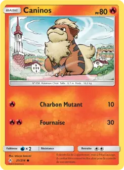 Caninos — carte 21 de l’extension Alliance Infaillible