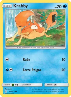 Krabby — carte 46 de l’extension Alliance Infaillible